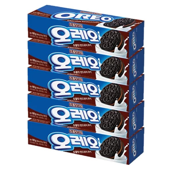 오레오 초코크림 100g 5통
