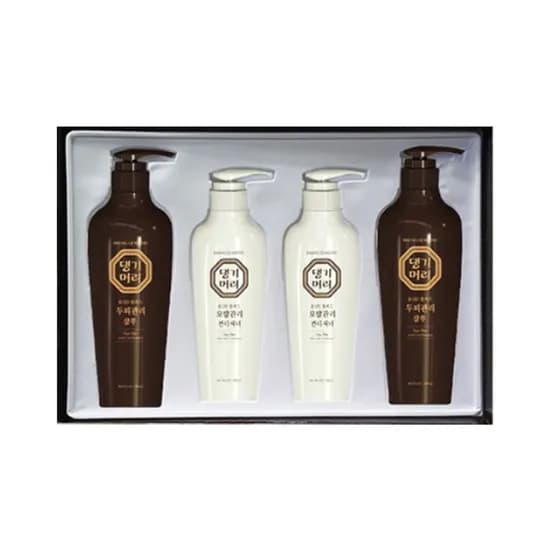 댕기머리 윤 플러스 4종 선물세트 A호, 샴푸 500ml 2개 + 컨디셔너 300ml 2개, 1세트