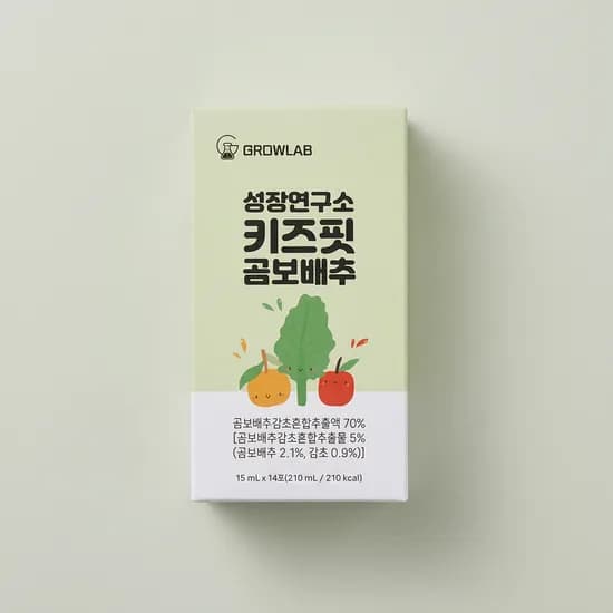 성장연구소 키즈핏 곰보배추 15ml 14포 4개