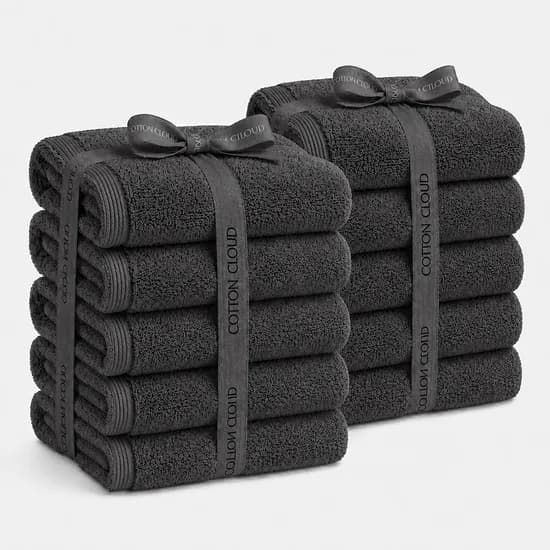 코튼클라우드 호텔 수건 차콜그레이 40수 180g 10장 39,900원