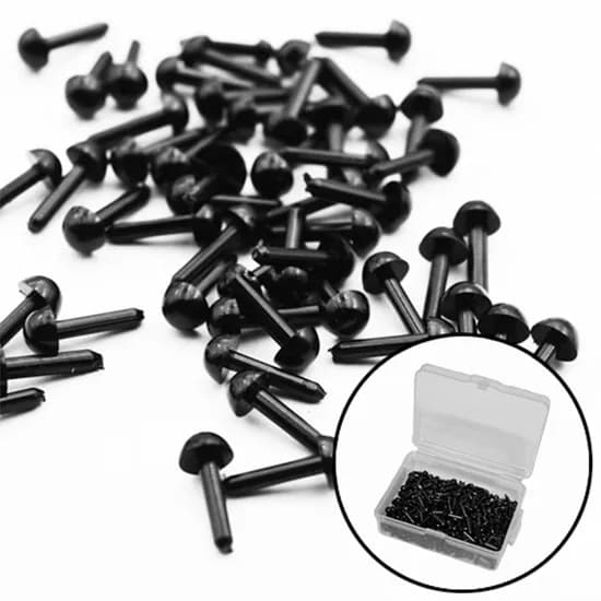 모니모니 인형눈, 3mm 150p + 4mm 150p, 케이스 포함, 300p 세트, 1개