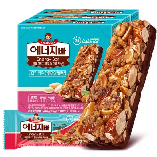 슈퍼우먼 에너지바 35g 12개입 3박스