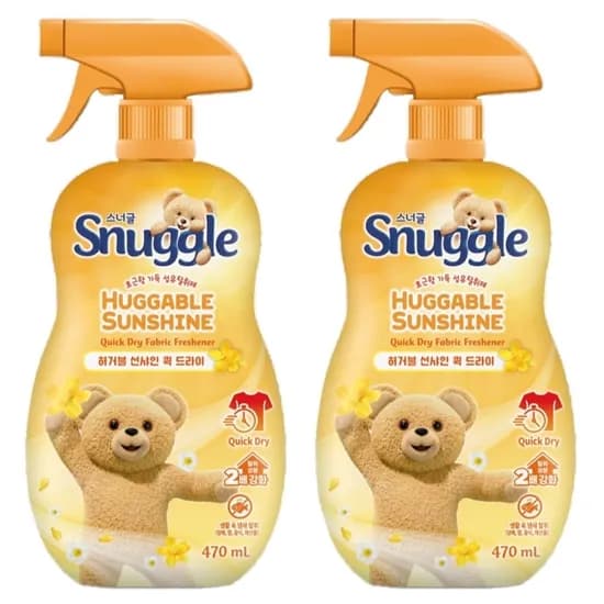스너글 허거블 선샤인 퀵 드라이 섬유 탈취제 470ml 2개