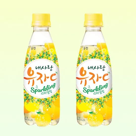 내사랑 유자C 스파클링 제로, 350ml, 20개