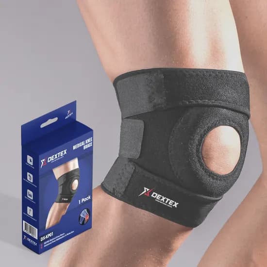 DEXTEX 의료용 무릎보호대 블랙 FREE 1개입