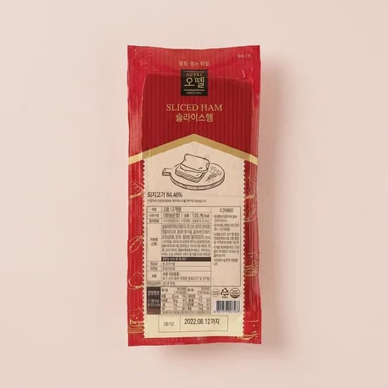 오뗄 스모크햄 슬라이스 1kg 1개