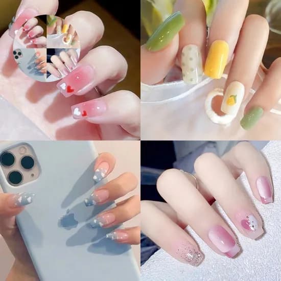 디어젤 붙이는 네일팁, 미들 포인트, 그라래빗, 1개