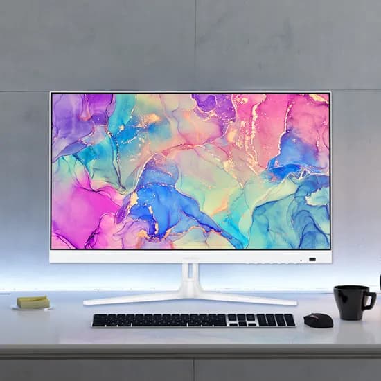 인터픽셀 FHD 화이트 사무용 모니터, IP2422, 무결점, 60.5cm
