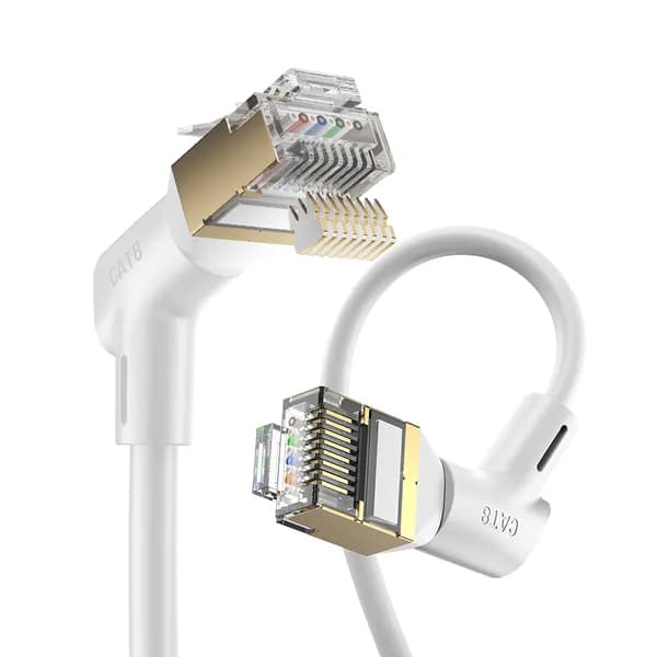 벤션 CAT8 360도 회전 꺾임형 랜케이블 IKL 화이트 1m 1개 11,900원