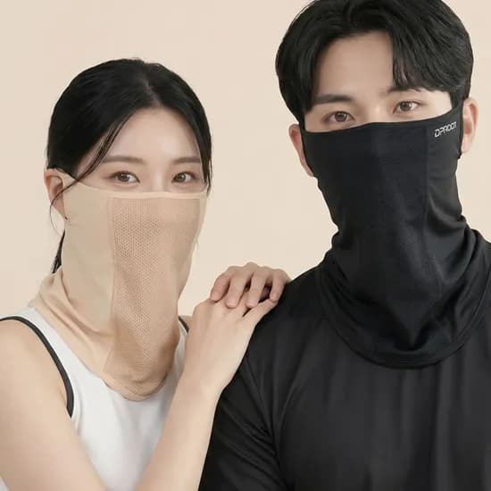 딥루트 자외선차단 마스크, 블랙+스킨, FREE, 1세트