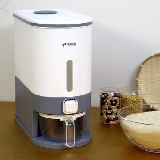 키친아트 허브 쌀보관통 KR-KG10, 10L, 190x370x375mm, 1개