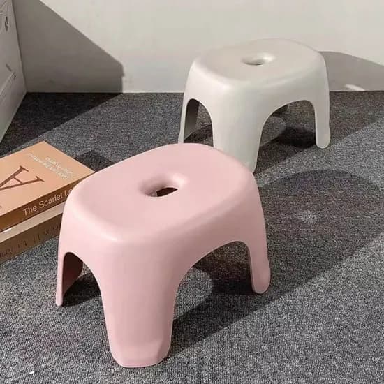 라운딩 욕실의자 아이보리 핑크