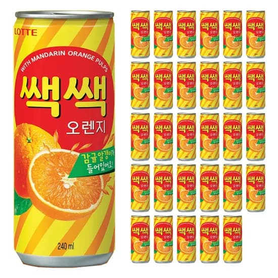 쌕쌕 오렌지, 240ml, 30개