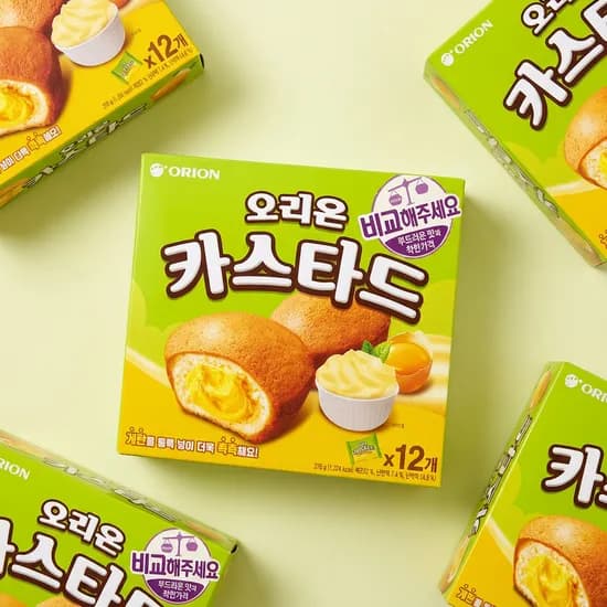 오리온 카스타드 276g 4개