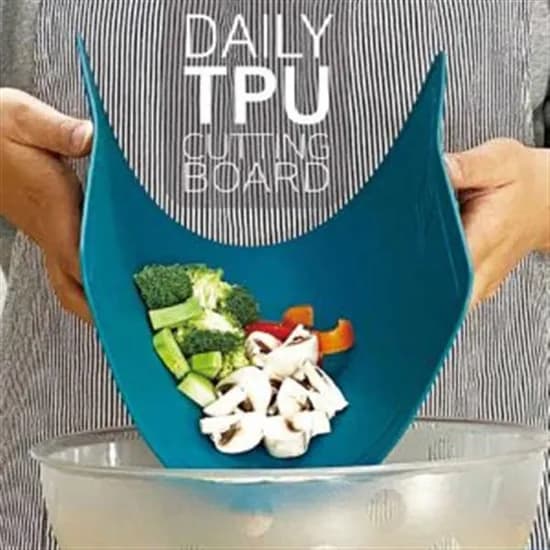 칼집이 잘 나지 않는 TPU 도마, 이집트블루, 중, 240x350mm, 1개