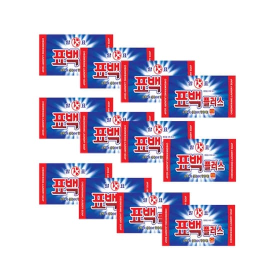 말표 표백플러스 세탁비누 400g 12개
