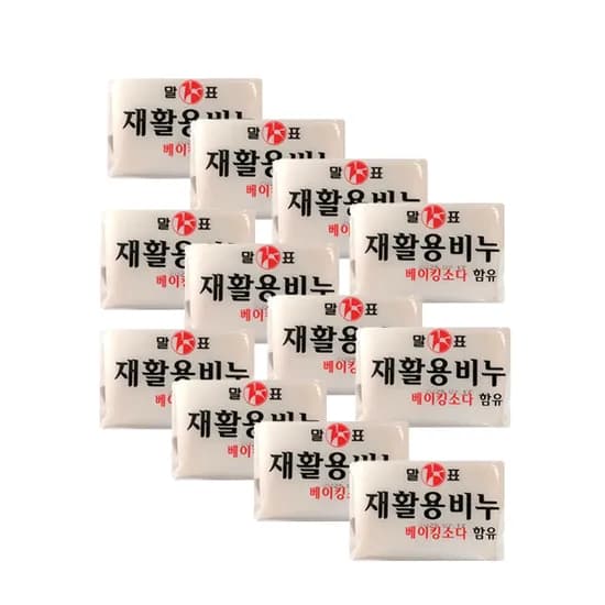 말표 재활용 세탁비누 400g 12개