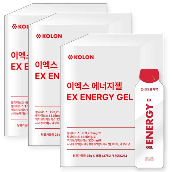 코오롱제약 이엑스 에너지젤 15포 3개