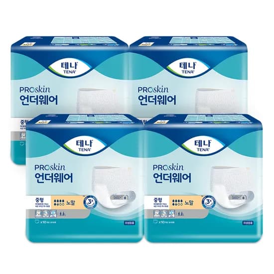 테나 언더웨어 노말 중형 10매 4팩
