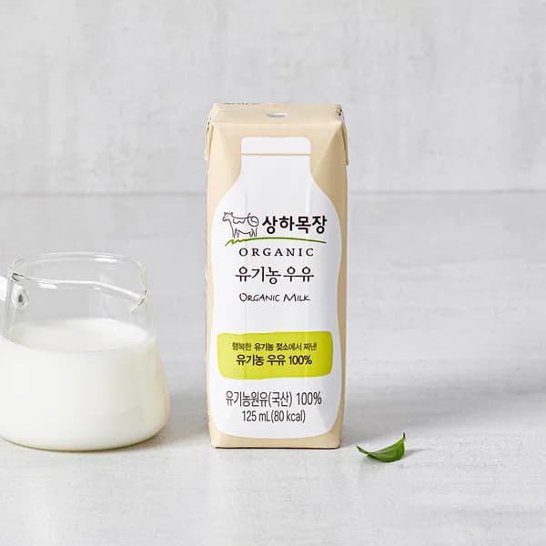 상하목장 유기농우유 오리지널 125ml 24개