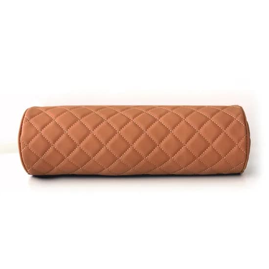 카템 차량용 원통형 목쿠션, 브라운, 1개