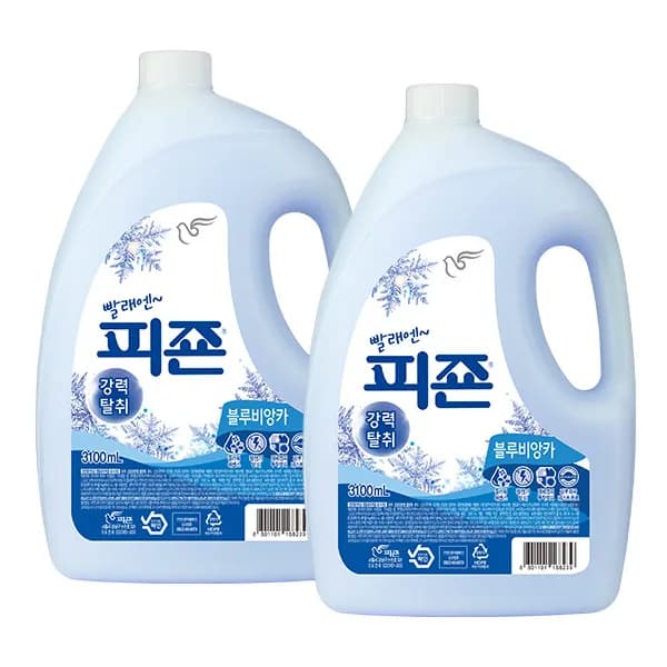 피죤 강력탈취 섬유유연제 3100ml 블루비앙카 2개