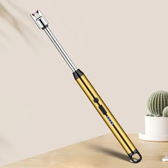터보넷 USB 충전식 플라즈마 점화스틱 골드 1개