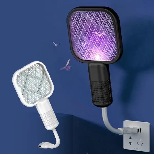 USB 미니 전기 파리채 화이트 1개 8,000원