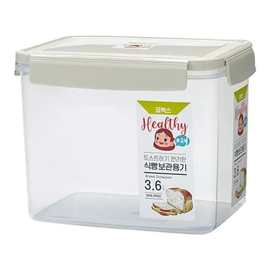 코멕스 토스트 감성 식빵보관용기 3.6L 1개