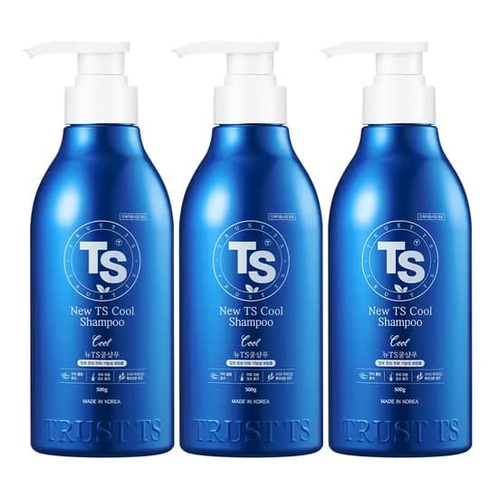 뉴 TS 쿨샴푸, 500g, 3개