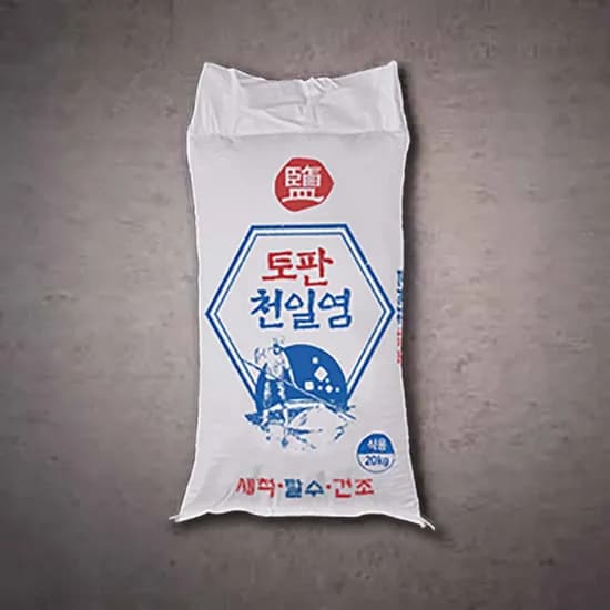 고고좋소 건조토판천일염 굵은소금 4mm 20kg 1포