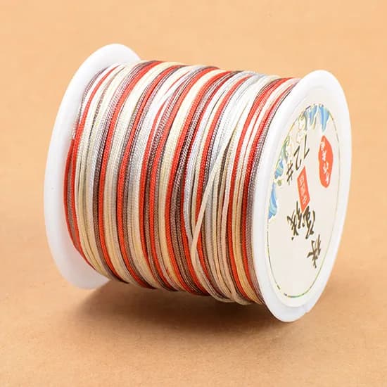 그라데이션 매듭 팔찌실, 30, 0.8mm, 1개