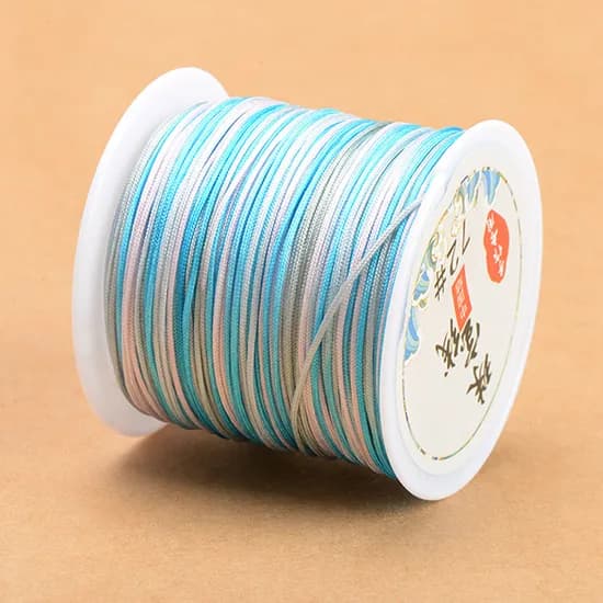 그라데이션 매듭 팔찌실 35 0.8mm 1개