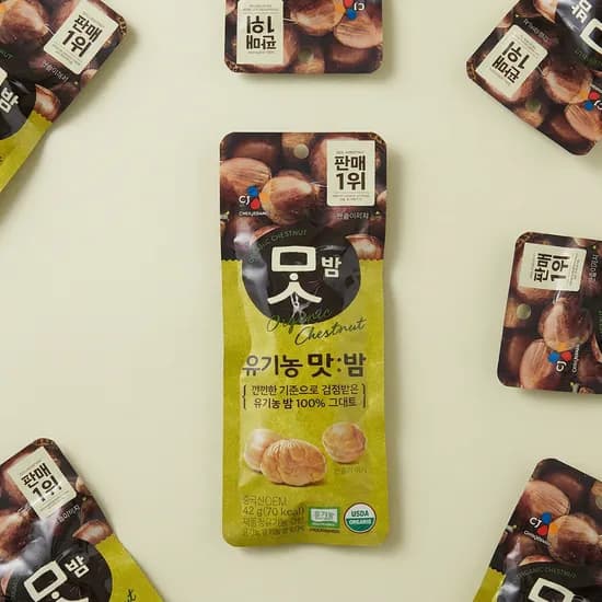 CJ제일제당 유기농 맛밤 42g 20개