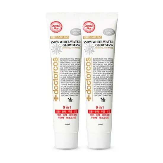 닥터코스 스노우 화이트 물광마스크 110ml 2개