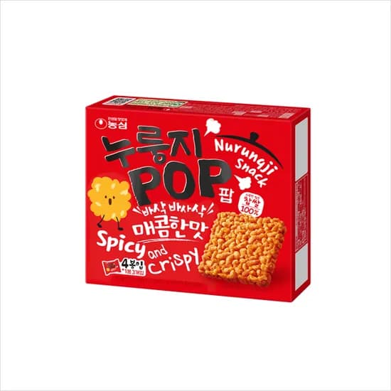농심 누룽지팝 매콤한맛 142g 4개
