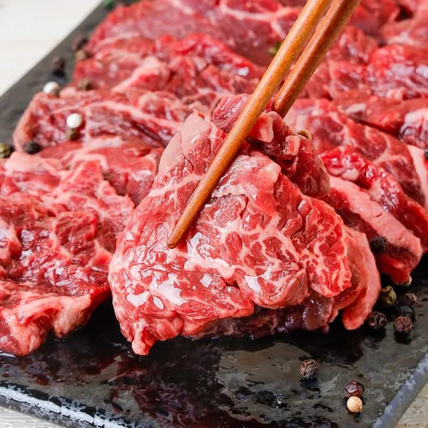 부드럽고 풍부한 육즙 안창살 200g 3개