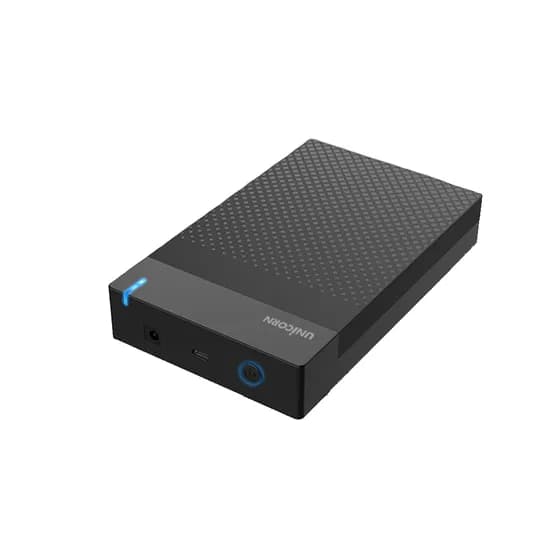 유니콘 3.5인치 HDD 외장하드 케이스 HDD-500V USB 3.2 Gen1 C to A타입 1개