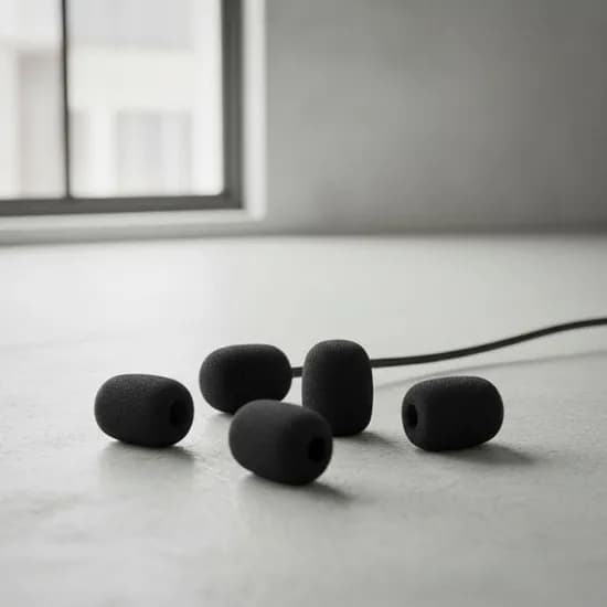 핀마이크 커버 교체용 소음방지 마이크 스펀지, 30mm, 1개