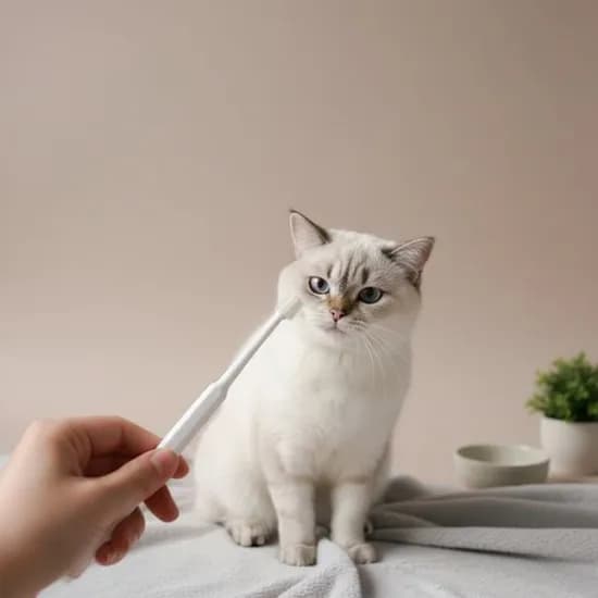 강아지 고양이 360도 원형 칫솔, 1개