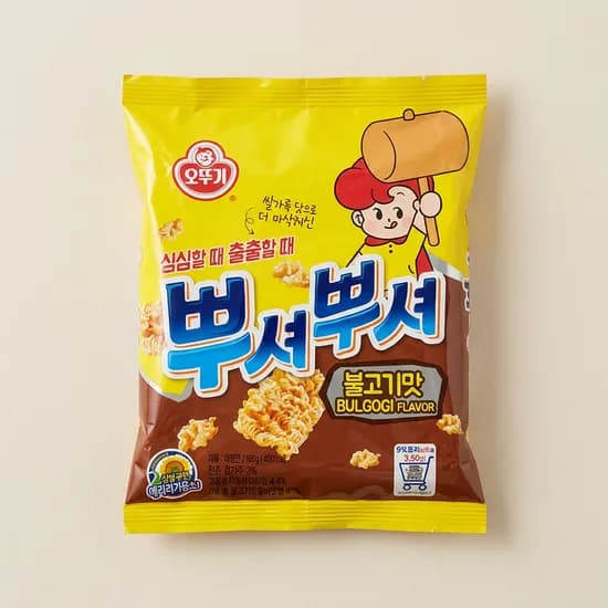 오뚜기 뿌셔뿌셔 불고기 4개 외 5종 90g 24개 1세트