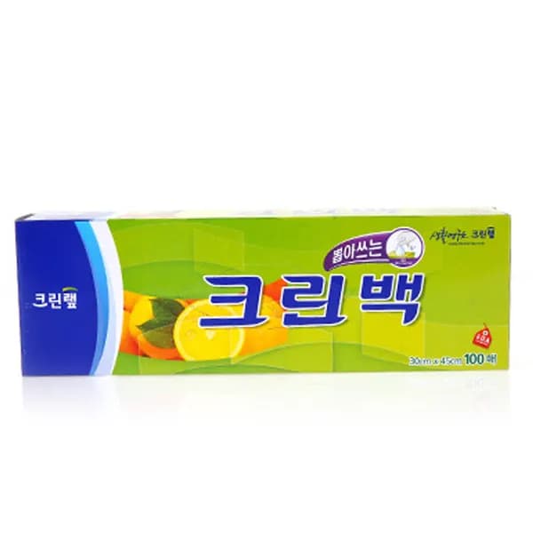 크린랲 크린백 뽑아쓰는 크린백 30x45cm 100매 1개