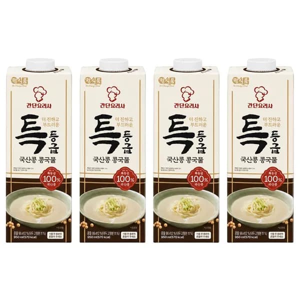 정식품 특등급 국산콩 콩국물 950g 4개
