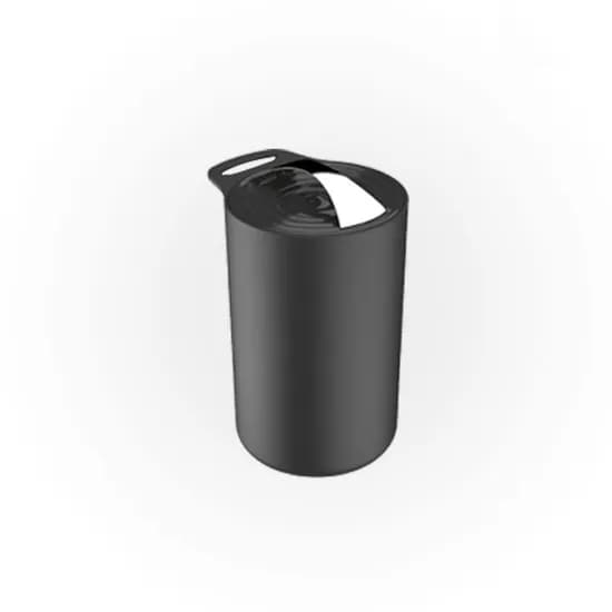 튤리 진공 음식물 쓰레기통, 블랙, 3L, 1개
