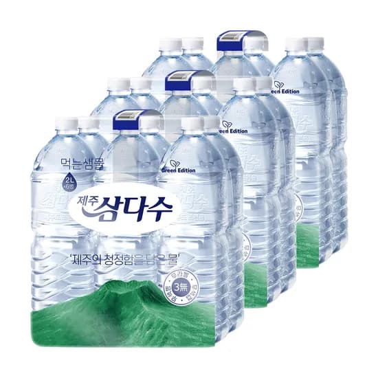 제주 삼다수 무라벨 2L 18개