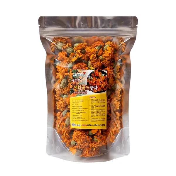 Well&be 제주산 메리골드 꽃차 100g 1개입