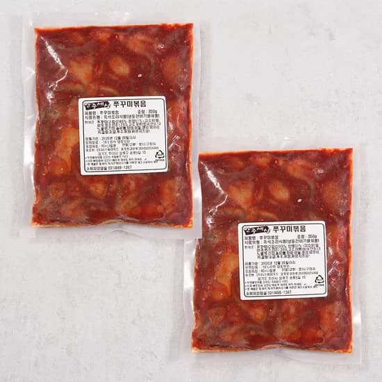양념 쭈꾸미 볶음 매콤한 350g 2팩