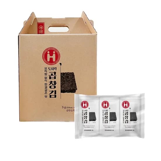 해농 곱창 도시락김 선물세트 5g 24봉 1개 14,900원