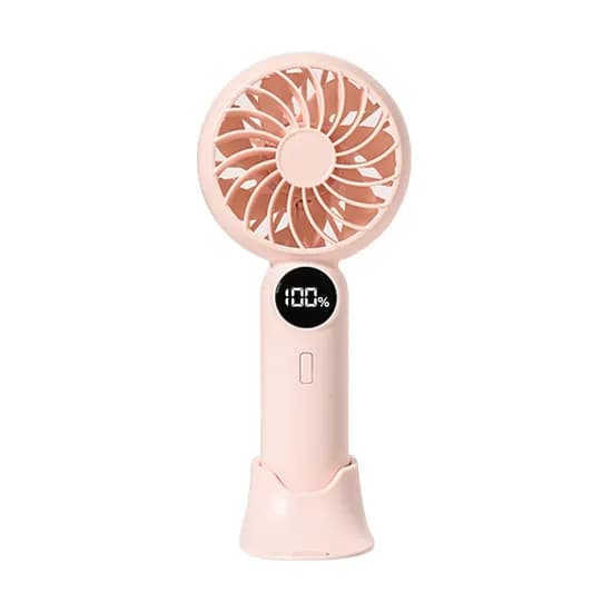 하이온 휴대용 LED 선풍기, H31, 핑크