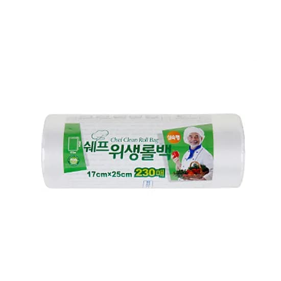 쉐프 위생롤백 17x25cm 230매입 1개
